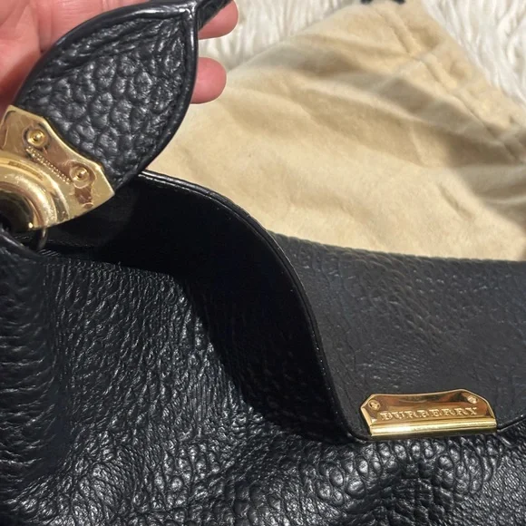 Burberry Textured Black Hobo Bag - Picture 5 of 8